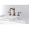 Fauceture FSC197ALAC English Classic Widespread Bathroom Faucet, Antique Copper FSC197ALAC - alternate 4